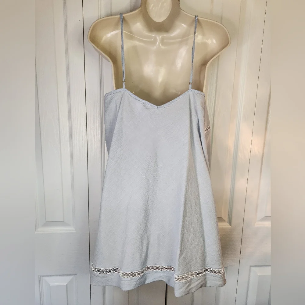 Victoria's Secret Light Blue Lace Trim Sleep Chemise Nightgown XL - Picture 8 of 10